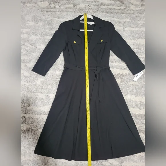 Shelvy Palmer Black Belted Dress - Picture 13 of 16